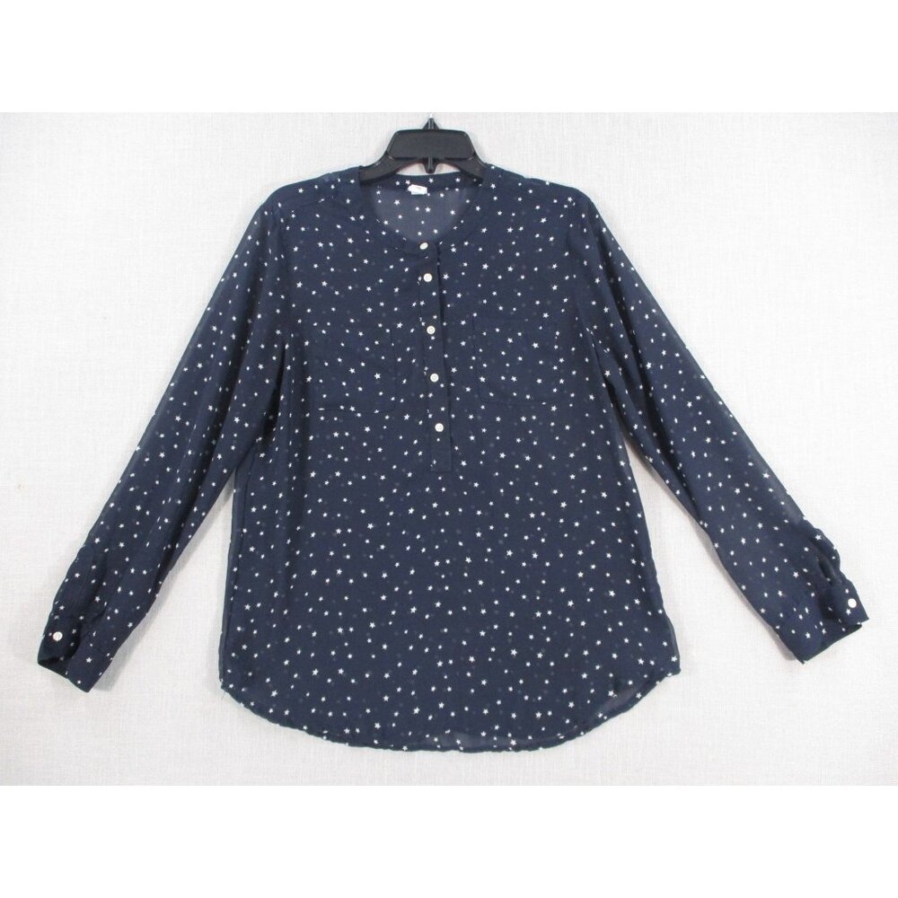 Old Navy Womens Star Print Long Sleeve‎ Top L